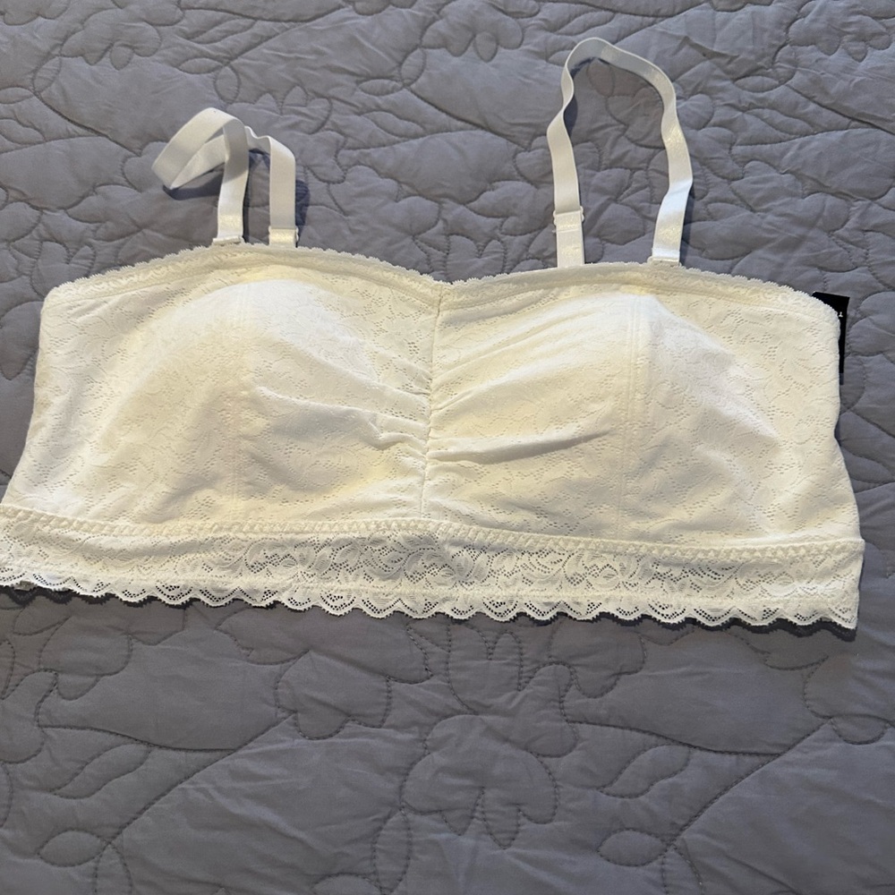 Torrid White Lace Bralette